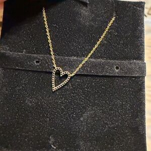 Gold Heart Pendant Necklace